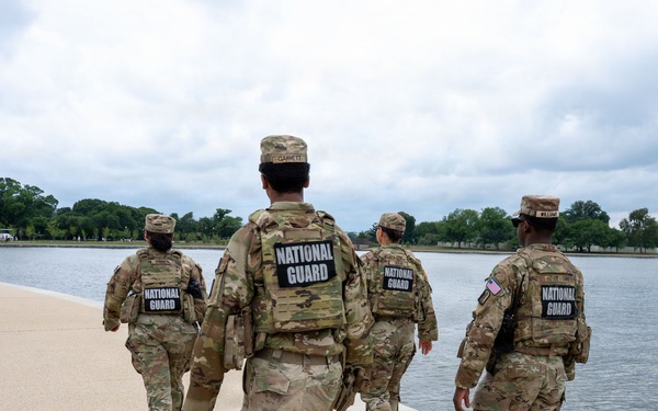 JTF- DC Patrols Jefferson Memorial