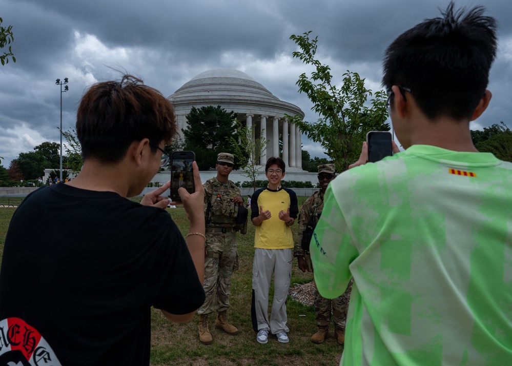 JTF- DC Patrols Jefferson Memorial