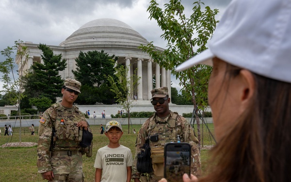 JTF- DC Patrols Jefferson Memorial