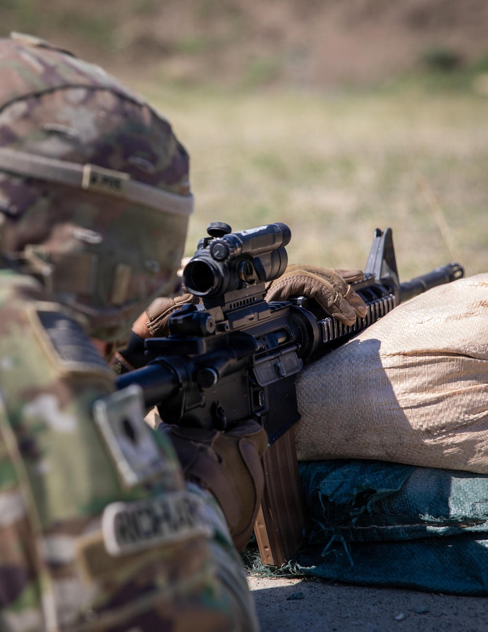 U.S. Soldiers assigned to the 1st Infantry Division conduct qualifying range at MKAB, Romania