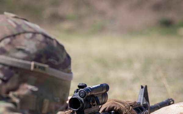 U.S. Soldiers assigned to the 1st Infantry Division conduct qualifying range at MKAB, Romania