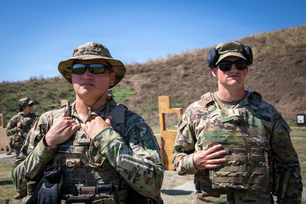 U.S. Soldiers assigned to the 1st Infantry Division conduct qualifying range at MKAB, Romania