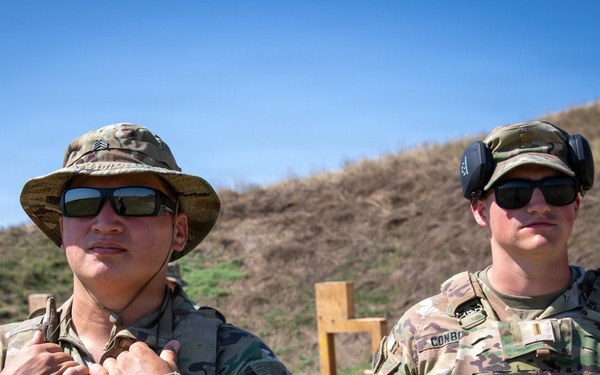 U.S. Soldiers assigned to the 1st Infantry Division conduct qualifying range at MKAB, Romania