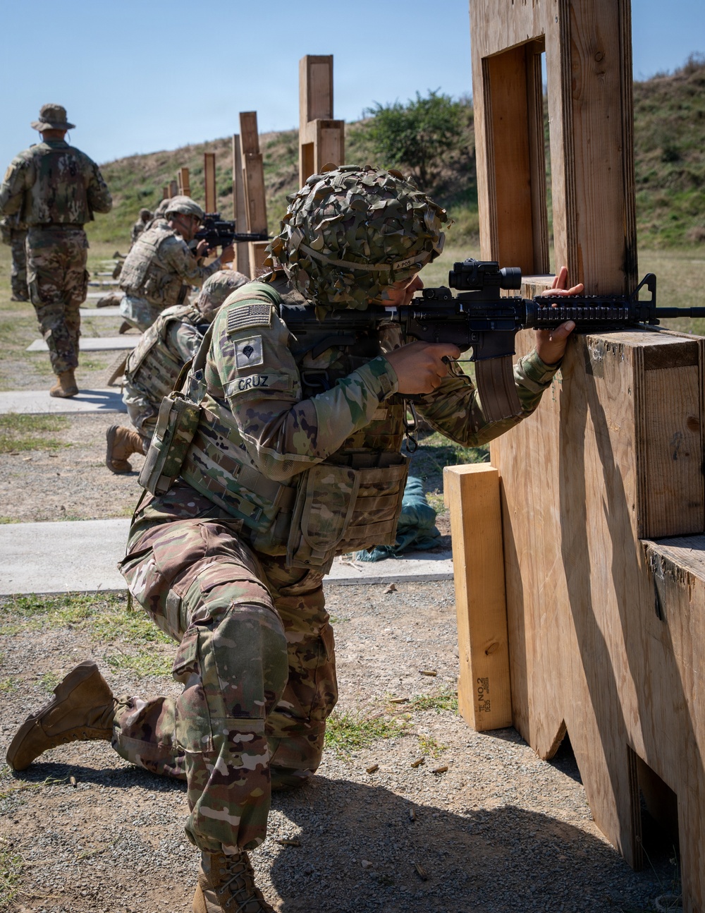U.S. Soldiers assigned to the 1st Infantry Division conduct qualifying range at MKAB, Romania