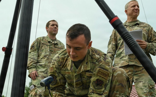 110th Communications Squadron sets up mobile 5G tower during Northern Strike 26-2