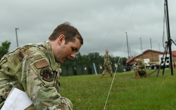 110th Communications Squadron sets up mobile 5G tower during Northern Strike 26-2