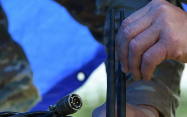 110th Communications Squadron sets up mobile 5G tower during Northern Strike 26-2