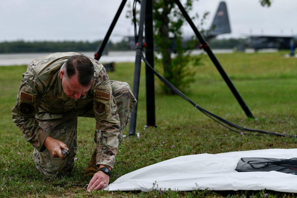 110th Communications Squadron sets up mobile 5G tower during Northern Strike 26-2