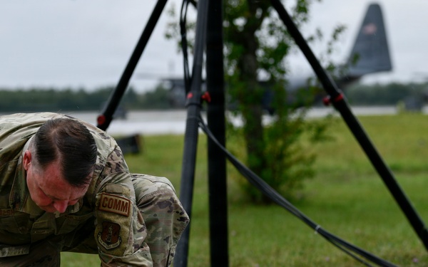 110th Communications Squadron sets up mobile 5G tower during Northern Strike 26-2