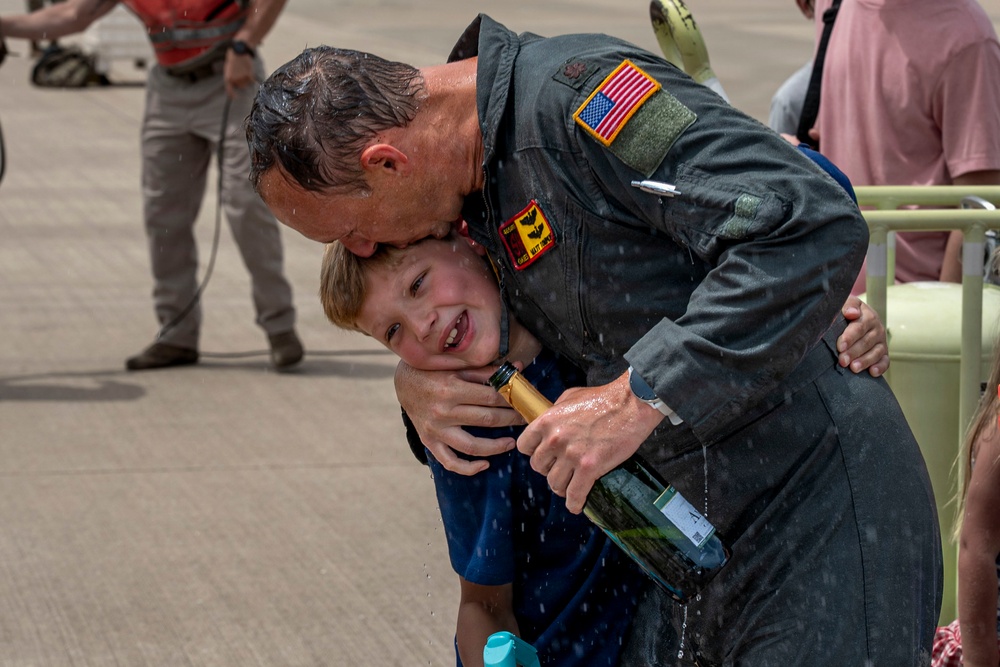 Maj. Matthew Tompkins final flight