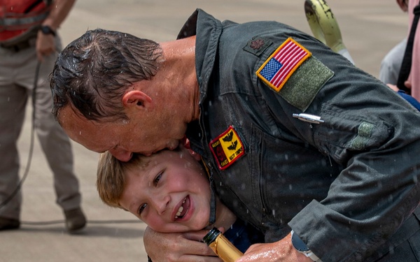 Maj. Matthew Tompkins final flight
