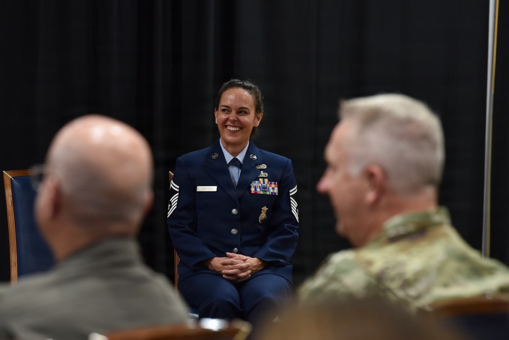 138th Fighter Wing celebrates SMSgt Bonnie Smith's Retirement