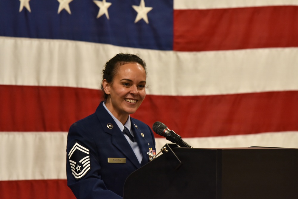 138th Fighter Wing celebrates SMSgt Bonnie Smith's Retirement