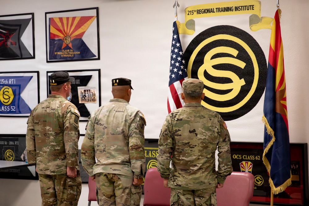 Arizona Army National Guard 215th RTI OCS change of command ceremony