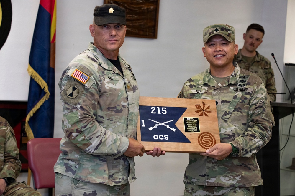 Arizona Army National Guard 215th RTI OCS change of command ceremony