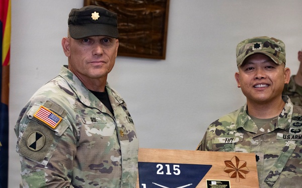 Arizona Army National Guard 215th RTI OCS change of command ceremony