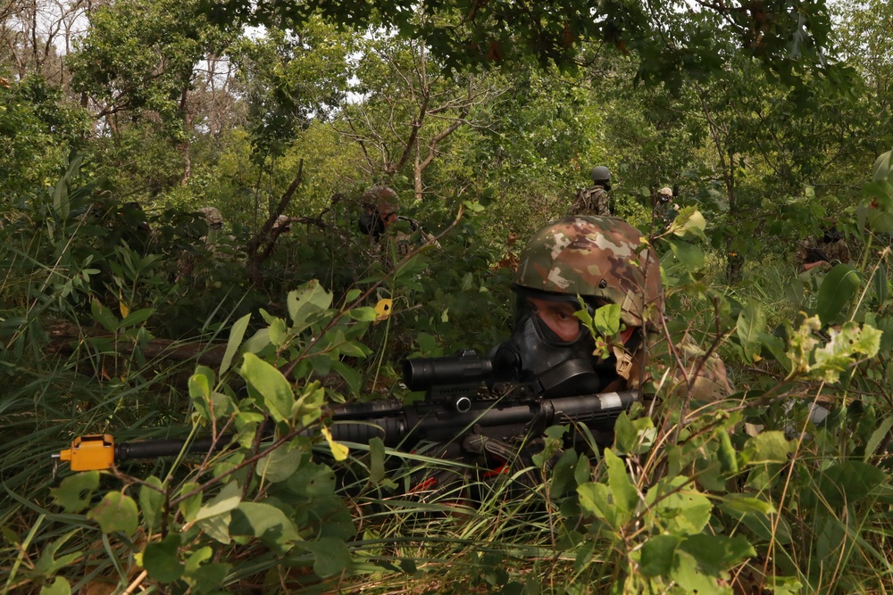Engineers conduct dismounted reconnaissance, CBRN, and counter-UAS training