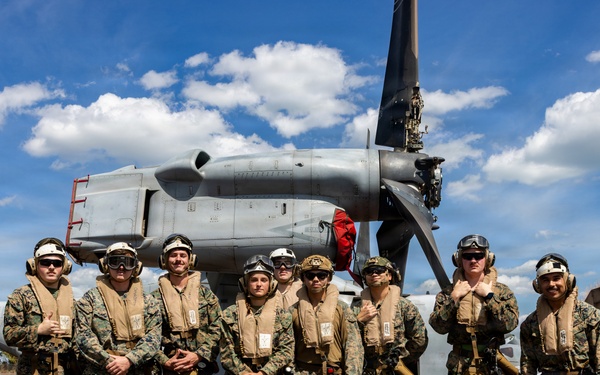 MRF-D Marines conduct routine flight operations