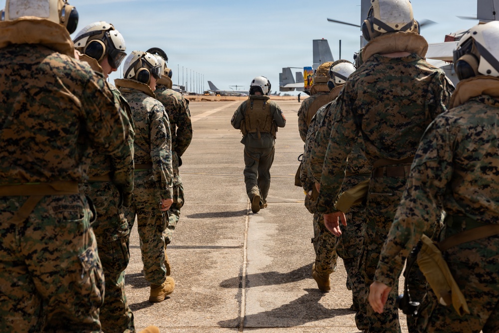 MRF-D Marines conduct routine flight operations