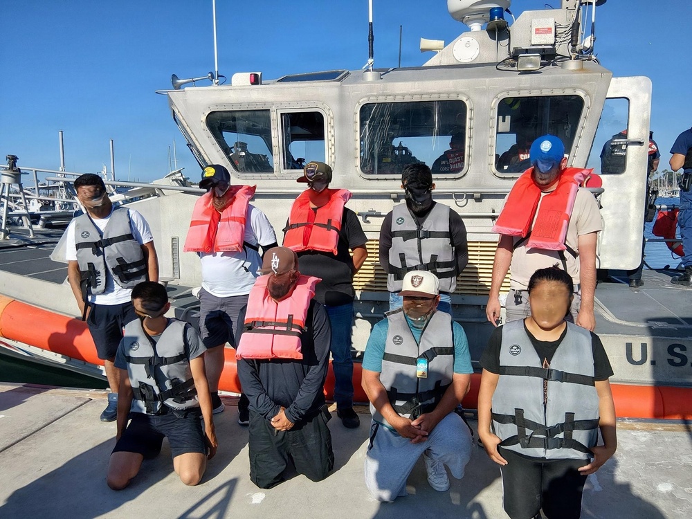 Coast Guard interdicts 9 aliens near San Diego
