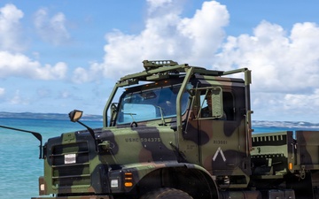 U.S. Marines Conduct Littoral Maneuvers with Medium Tactical Vehicle Replacements