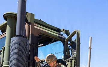 U.S. Marines Conduct Littoral Maneuvers with Medium Tactical Vehicle Replacements