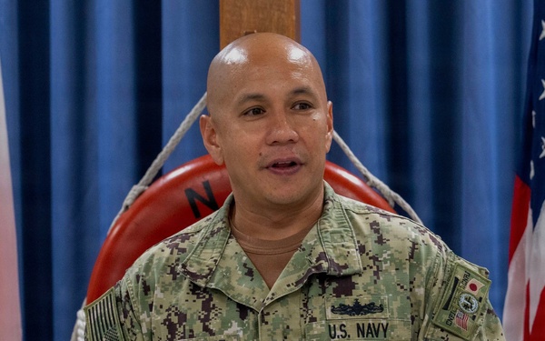 CNRJ CMDCM Alan Benavidez visits Naval Air Facility Misawa