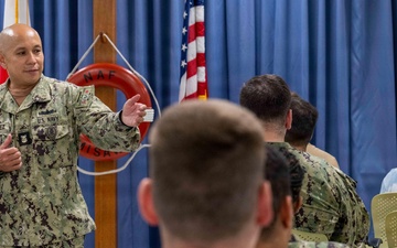 CNRJ CMDCM Alan Benavidez visits Naval Air Facility Misawa