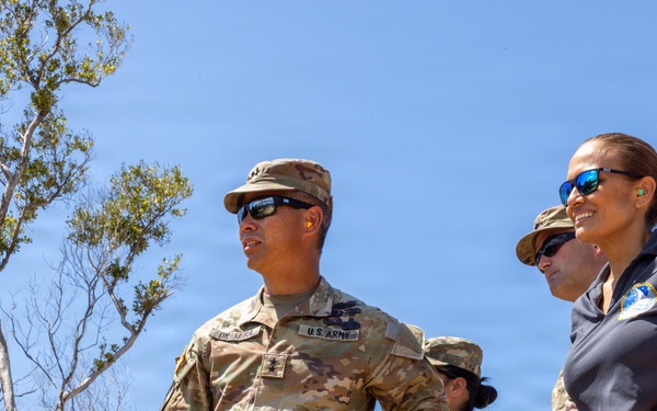 Maj. Gen. Lance Okamura Views Tenacious Archer Live Fire Exercise