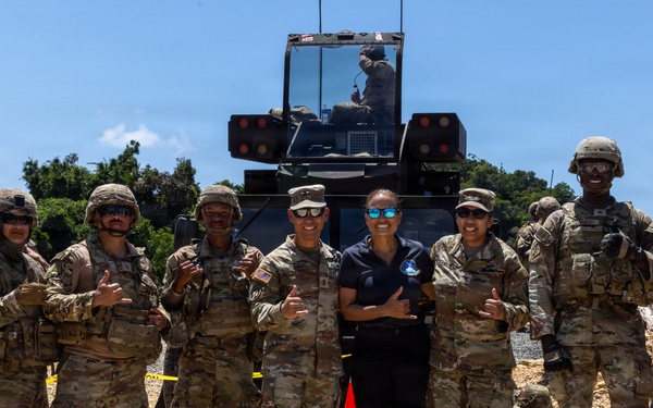 Maj. Gen. Lance Okamura Views Tenacious Archer Live Fire Exercise