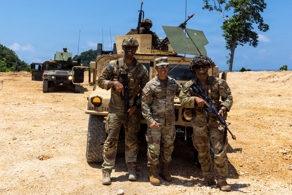 Maj. Gen. Lance Okamura Views Tenacious Archer Live Fire Exercise