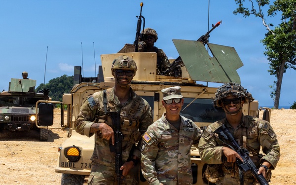 Maj. Gen. Lance Okamura Views Tenacious Archer Live Fire Exercise