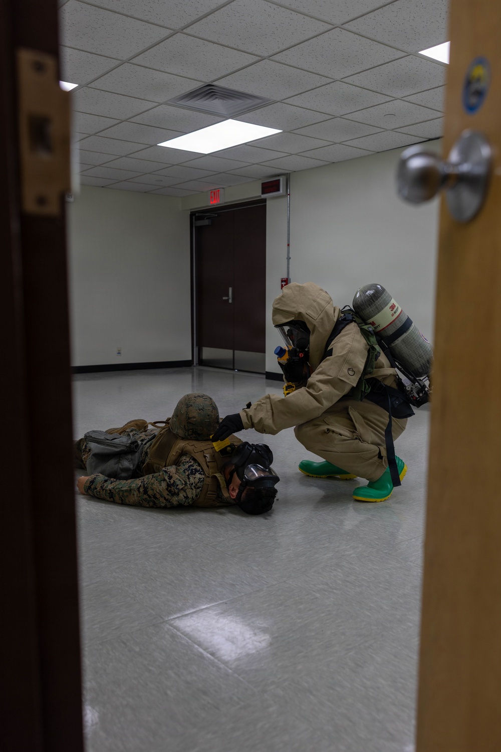 MWSS-171 responds to a simulated chemical attack during KMEP 26.2