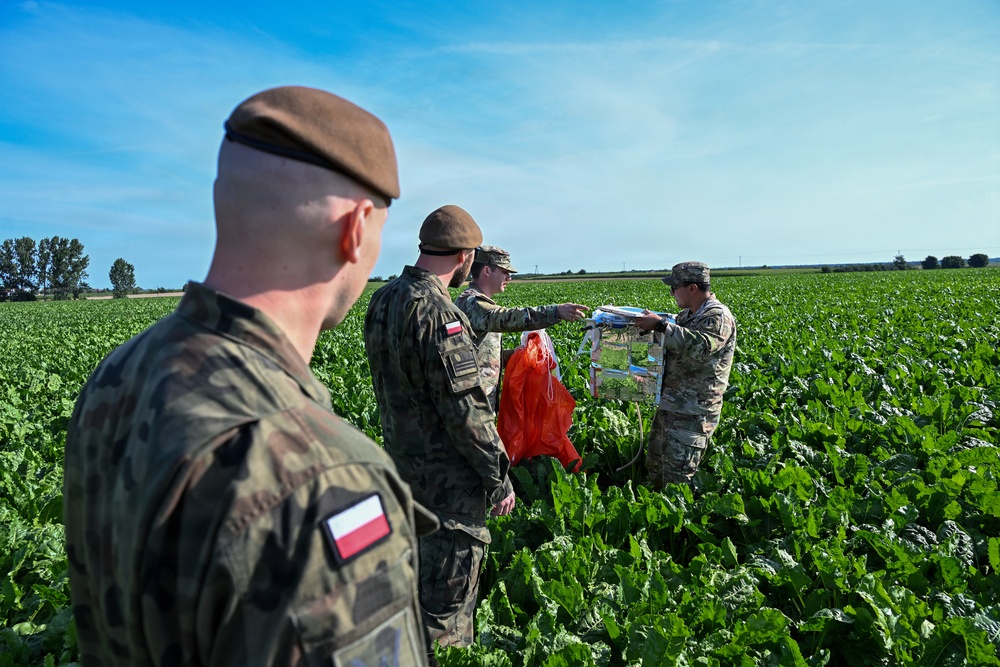Soldiers Launch Balloons in Poland
