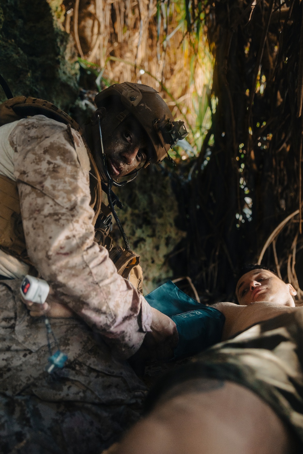 U.S. Marines and Sailors Participate in a Culminating Event of a Combat Medical Course