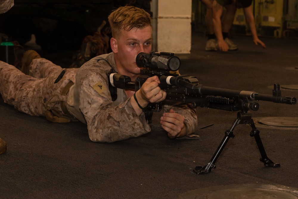USS Portland Marines Conduct Routine Operations