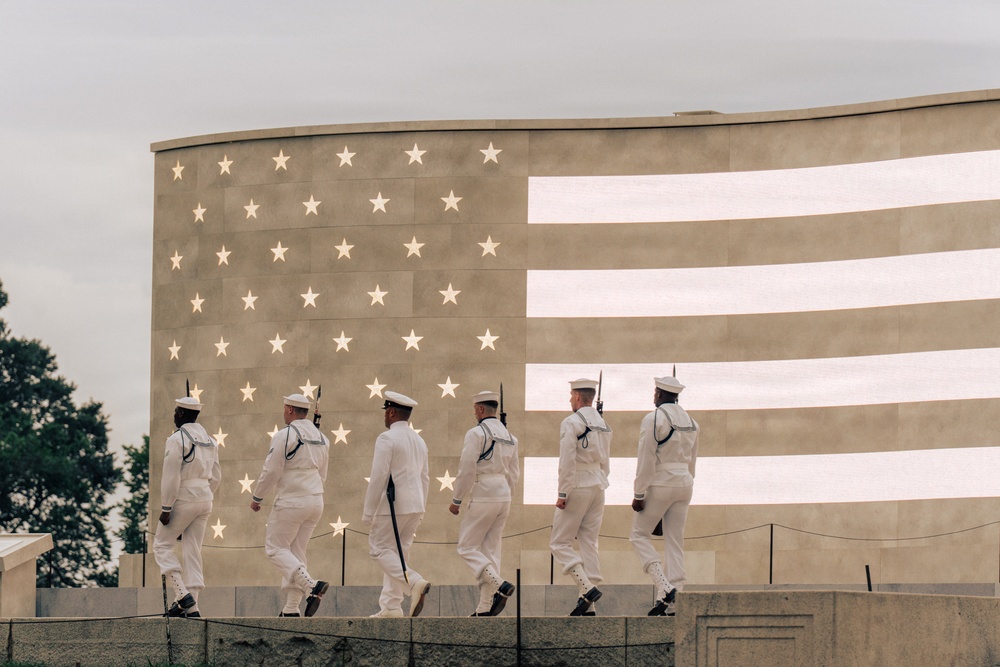 U.S. Navy Drill Team at the Unveiling of the National Military Monument