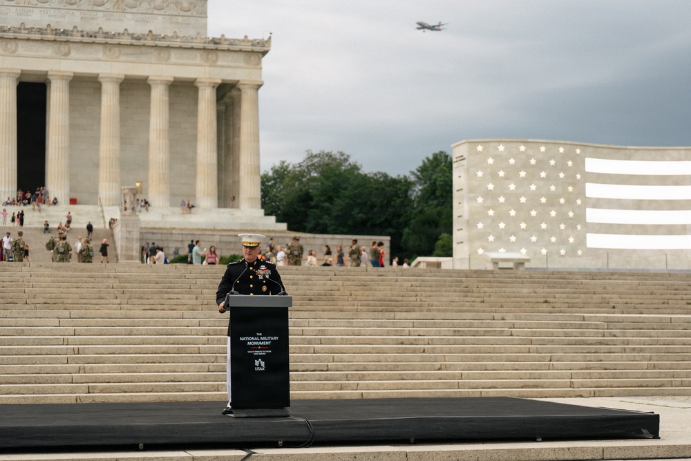 Gen. Christopher J. Mahoney Speaks at the Unveiling of the National Military Monument