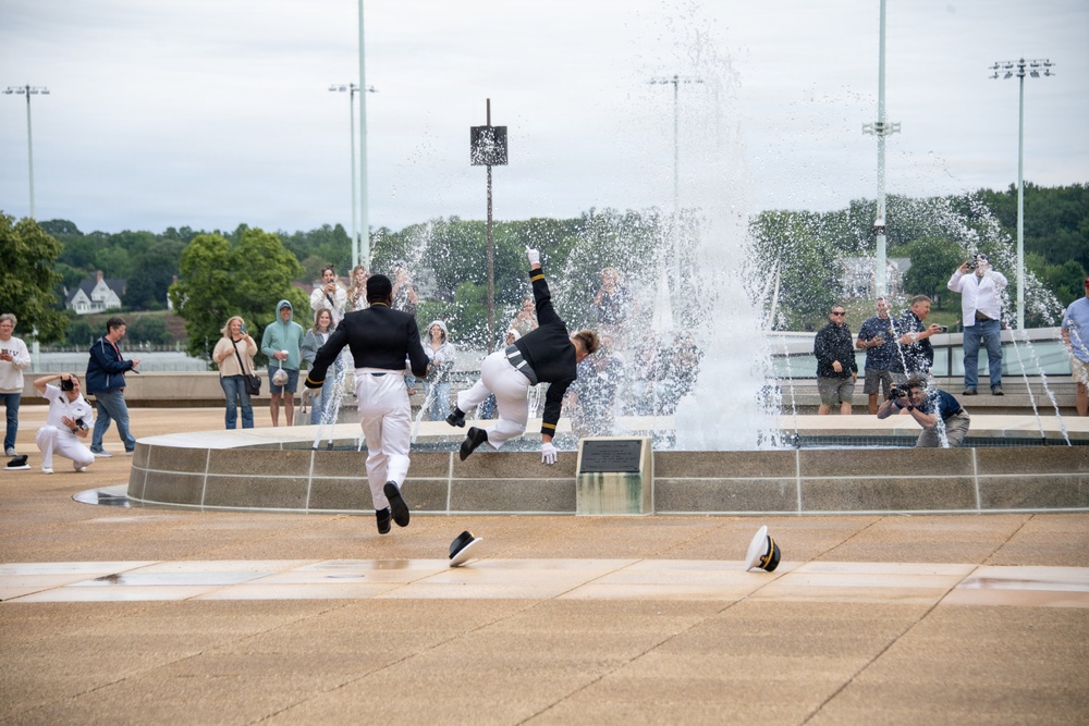 2026 USNA Color Parade Fountain Dunk