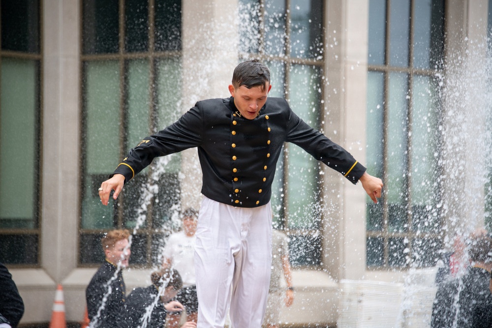 2026 USNA Color Parade Fountain Dunk