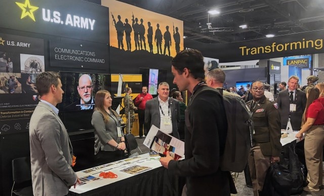 CECOM SEC exhibit booth in Washington, D.C.