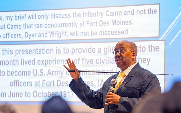 Fort Leavenworth Buffalo Soldier Day speaker gives glimpse of WWI Black officer training camp