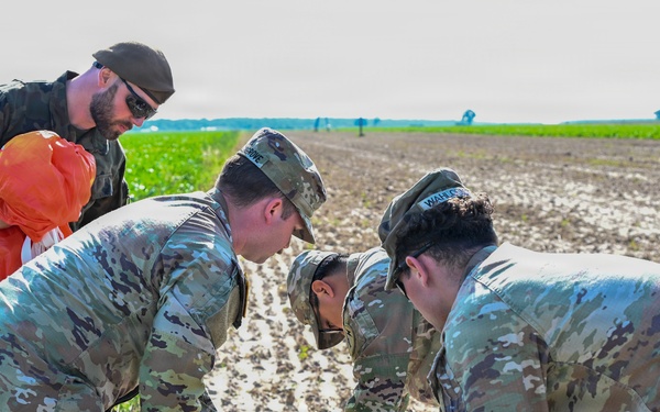 Soldiers Launch Balloons in Poland