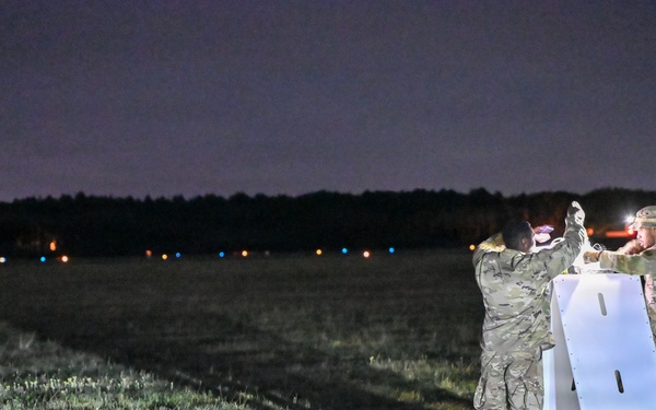 Soldiers Launch Balloons in Poland