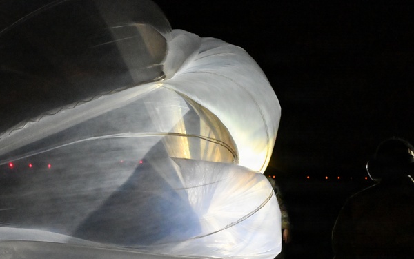 Soldiers Launch Balloons in Poland