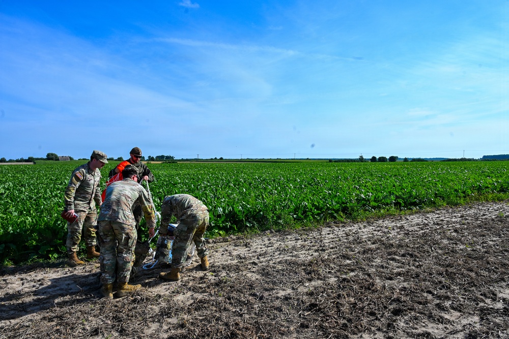 Soldiers Launch Balloons in Poland