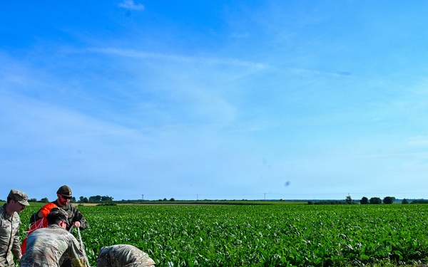 Soldiers Launch Balloons in Poland