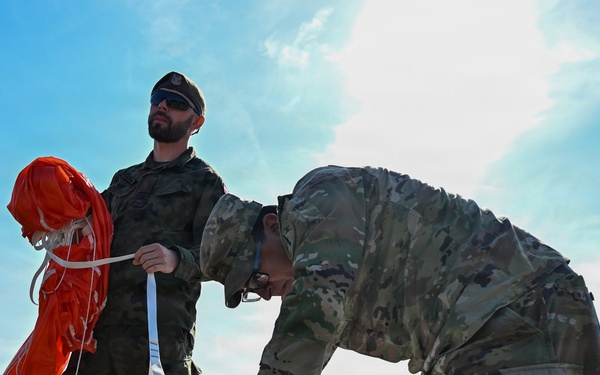 Soldiers Launch Balloons in Poland