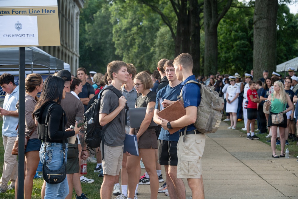 USNA Induction Day for Class of 2030