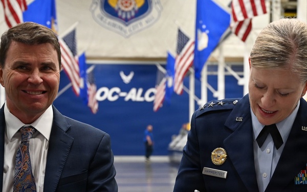 Air Force Sustainment Center and Oklahoma State Department of Education memorandum of understanding